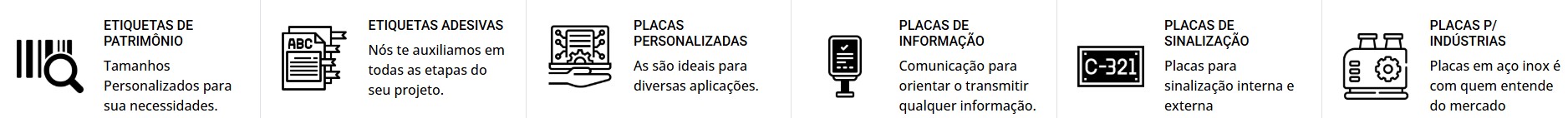 Categorias de produtos
